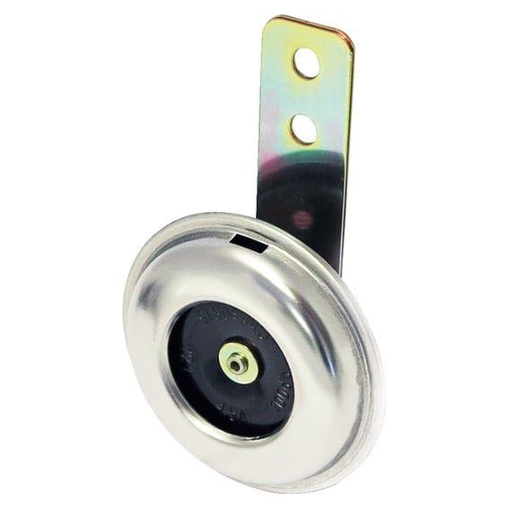 2-1/2" custom horn. 12-Volt. Black/Zinc