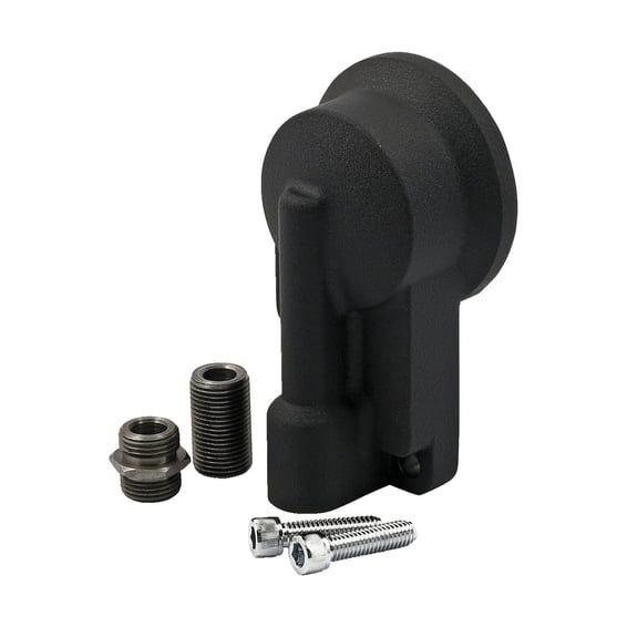Oil filter mount bracket kit. Black