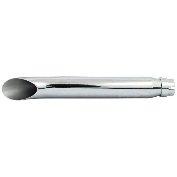 Turn out universal muffler 20" long chrome