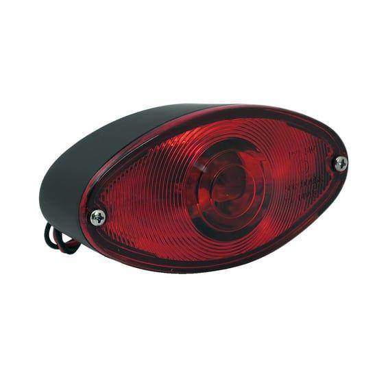Cateye taillight. Die-cast housing. Black