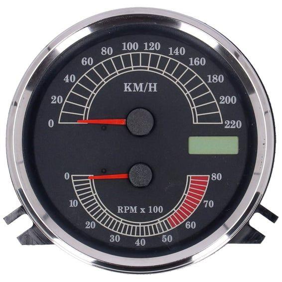 FL speedo/tachometer, '00-03 face', black. electronic drive