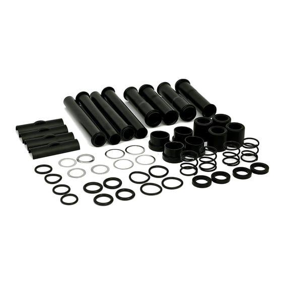 Complete 04-up XL multiple-parts pushrod cover kit. Black