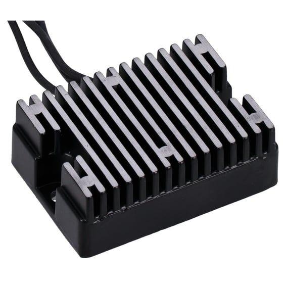 voltage regulator/rectifier. Black