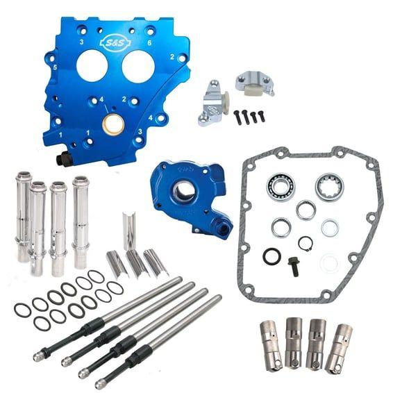 Twin Cam cam chest kit - chain drive, no cams. Chrome
