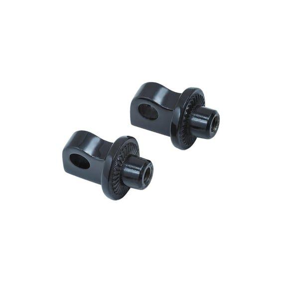 Splined male mount peg adapters