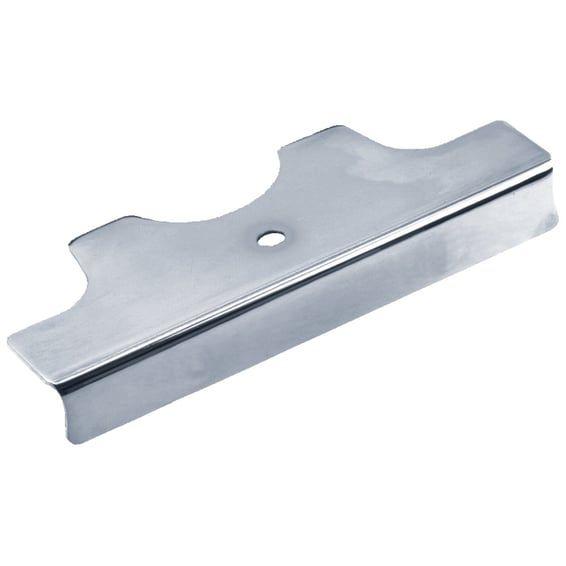 OEM style lower triple tree cover. Chrome