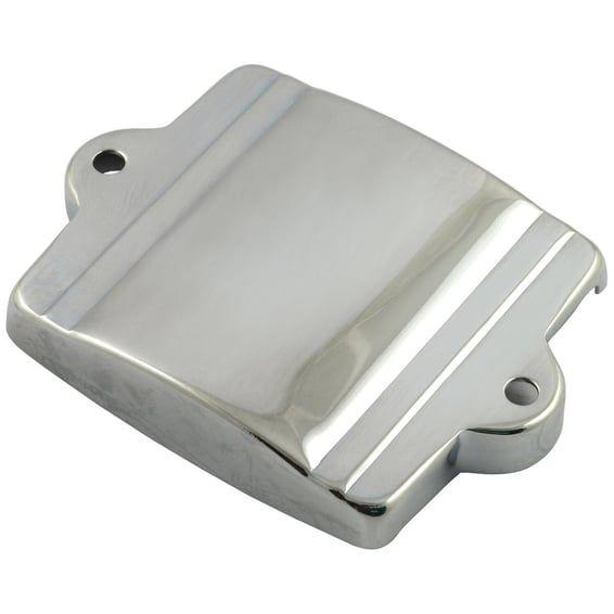 Battery top cover 6-volt. Chrome
