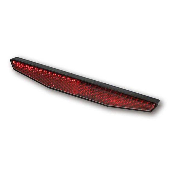 Universal B-Seen reflector. Rectangular. 122x15mm. Red