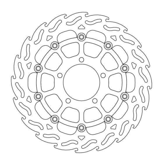 Flame series floating brake rotor