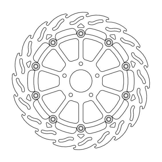 Flame series floating brake rotor
