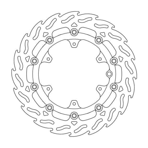 Flame series floating brake rotor