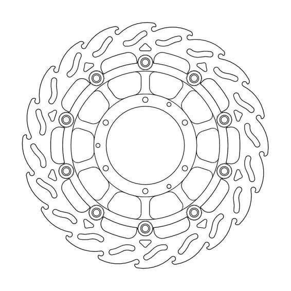 Flame series floating brake rotor