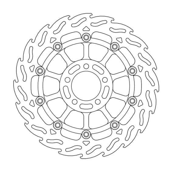 Flame series floating brake rotor