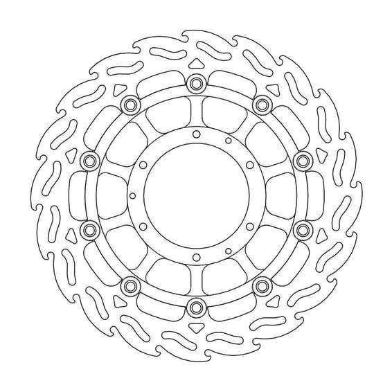 Flame series floating brake rotor