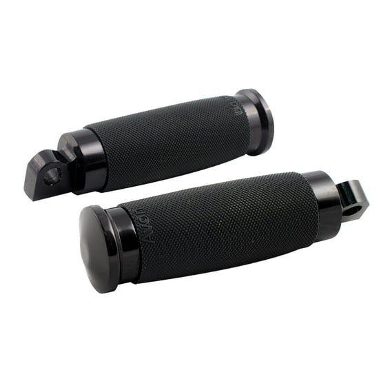 Avon Folding foot pegs Custom Contour, black anodized