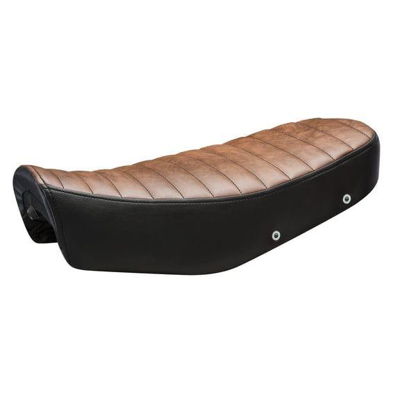 Scrambler seat. Brown pleated