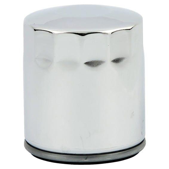 spin-on oil filter. Magnetic, chrome