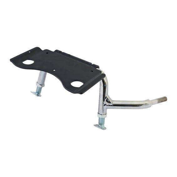 Adjustable center stand. Chrome