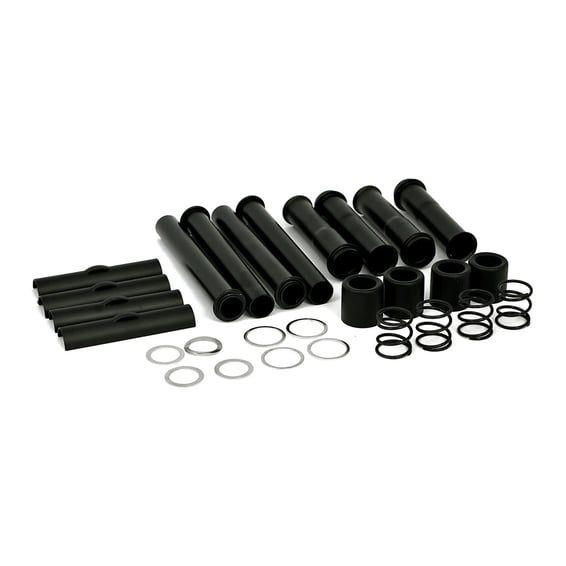Complete Evo B.T. pushrod cover kit. Black