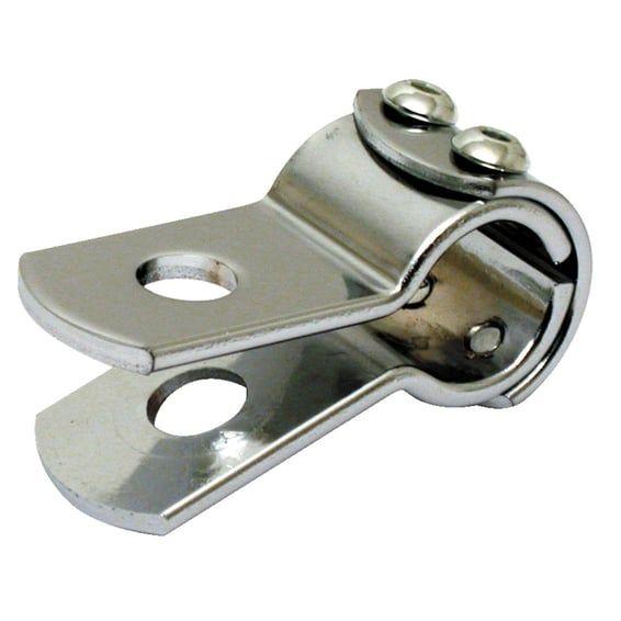 3-piece clamp 7/8" (22mm). Chrome steel