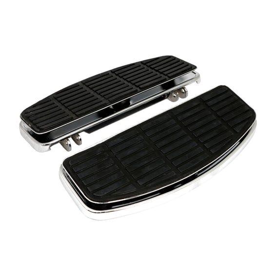 Traditional shaped floorboards. Chrome