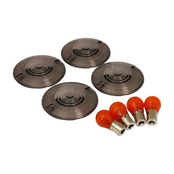 Turn signal flat lens kit. Smoke