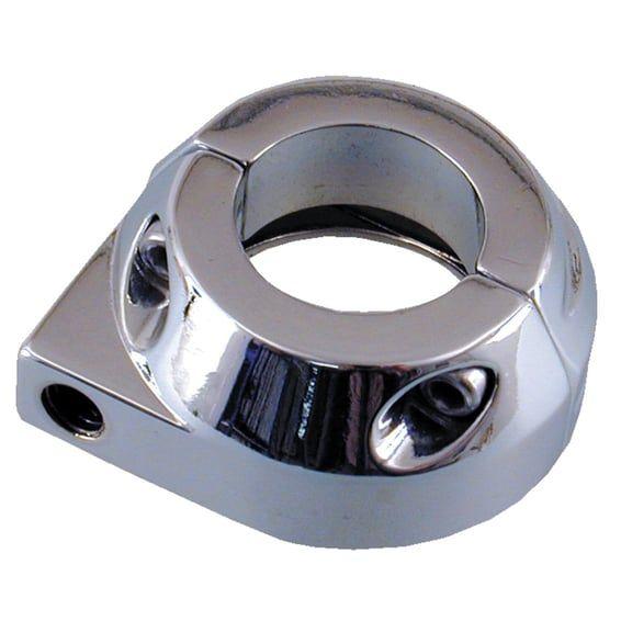 Custom throttle clamp, single cable. Chrome