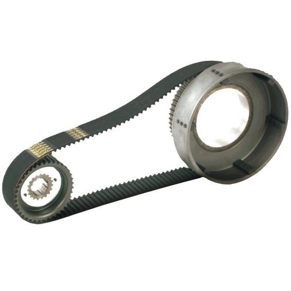 BDL, 1-1/2" primary belt drive kit. Closed. Kickstart