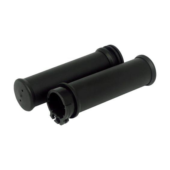 OEM style grip set with throttle sleeve. Black