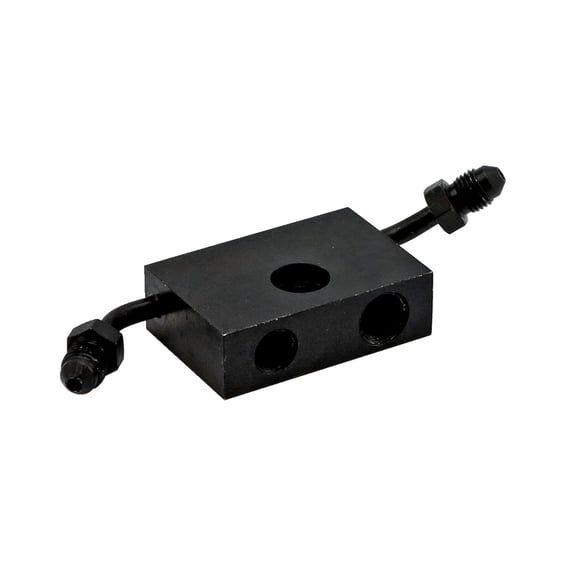 ABS adapter front. Black plated carbon steel