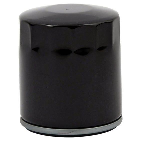 spin-on oil filter. Magnetic, black