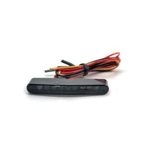 Stripe-run mini LED taillight. Smoke lens