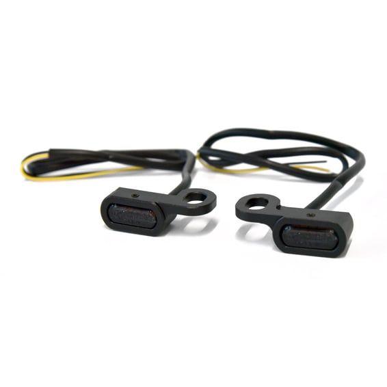 Fastline, below bar LED turn signal set. Black