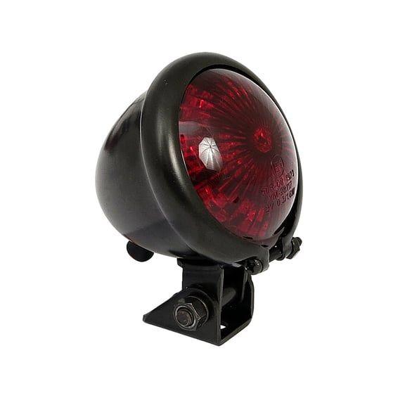 Bates style LED taillight. Black. Red lens