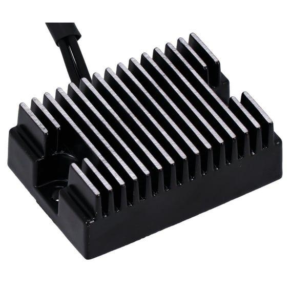 voltage regulator/rectifier. Black