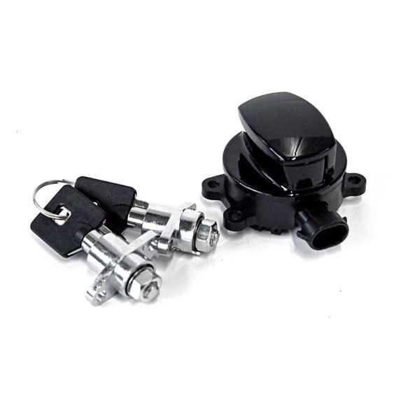 FLHR ignition switch & saddlebag lock kit. Black