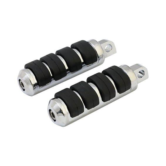 Comfort foot pegs. Small diameter. Chrome