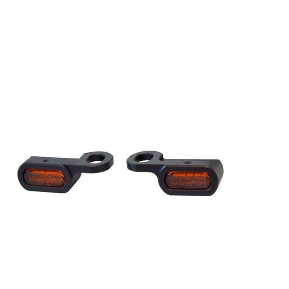 Fastline, below bar LED turn signal set. Black