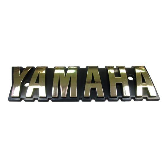 Yamaha fuel tank emblem, gold
