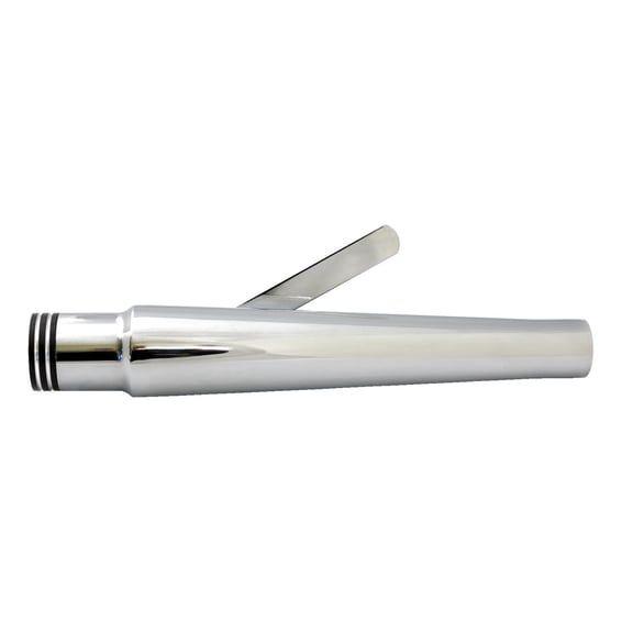 Trumpet universal muffler 17" long chrome