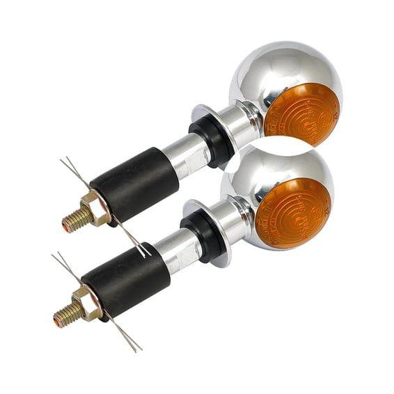 Mini bulls-eye, in-bar turn signals. Chrome