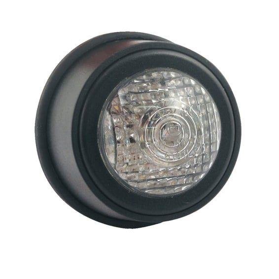 Old school LED taillight, type 2. Black. Clear lens