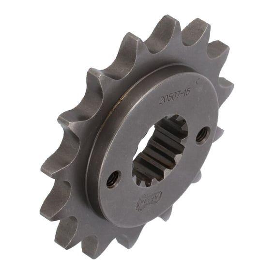 steel front sprocket. 15 teeth