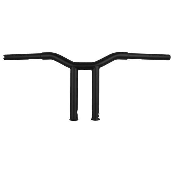 Dominator straight 1-1/4" T-bar 10" rise. Matte black