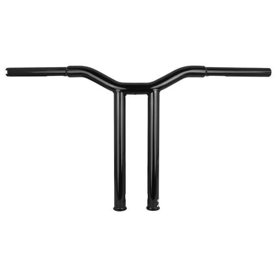 Dominator straight 1-1/4" T-bar 14" rise. Gloss black