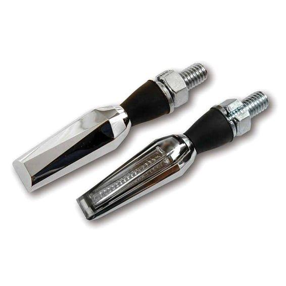 Falcon, LGT LED turn signals. Chrome. Clear lens