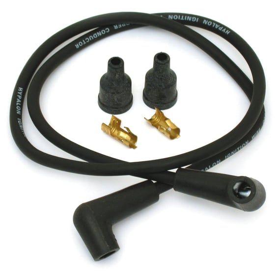 Universal 7mm spark plug wire set, black