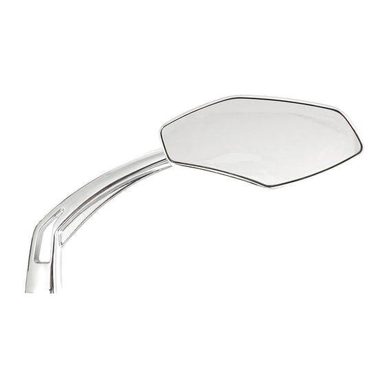 Luca mirror set, 10mm. Chrome, clear glass
