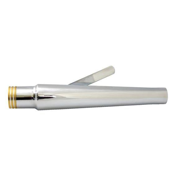 Trumpet universal muffler 17" long chrome