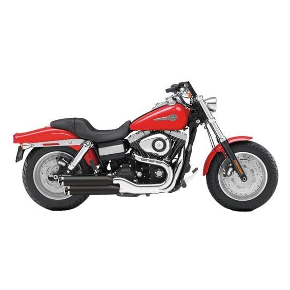 3" slip-on mufflers. Black